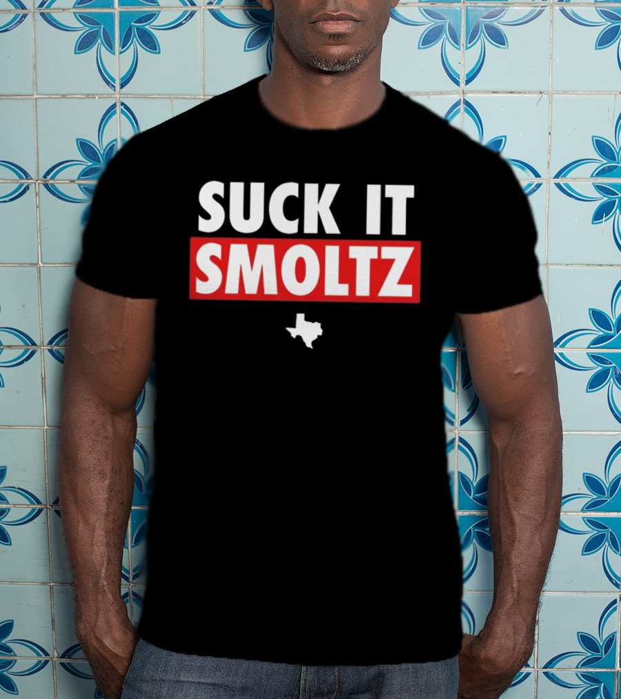 Suck It Smoltz Texas Map T-Shirt