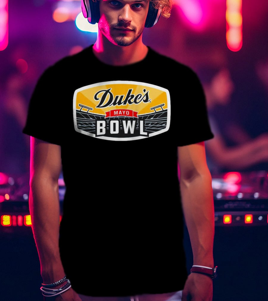 Duke’s Mayo Bowl Stadium Branding Football Event Merchandise T-Shirt