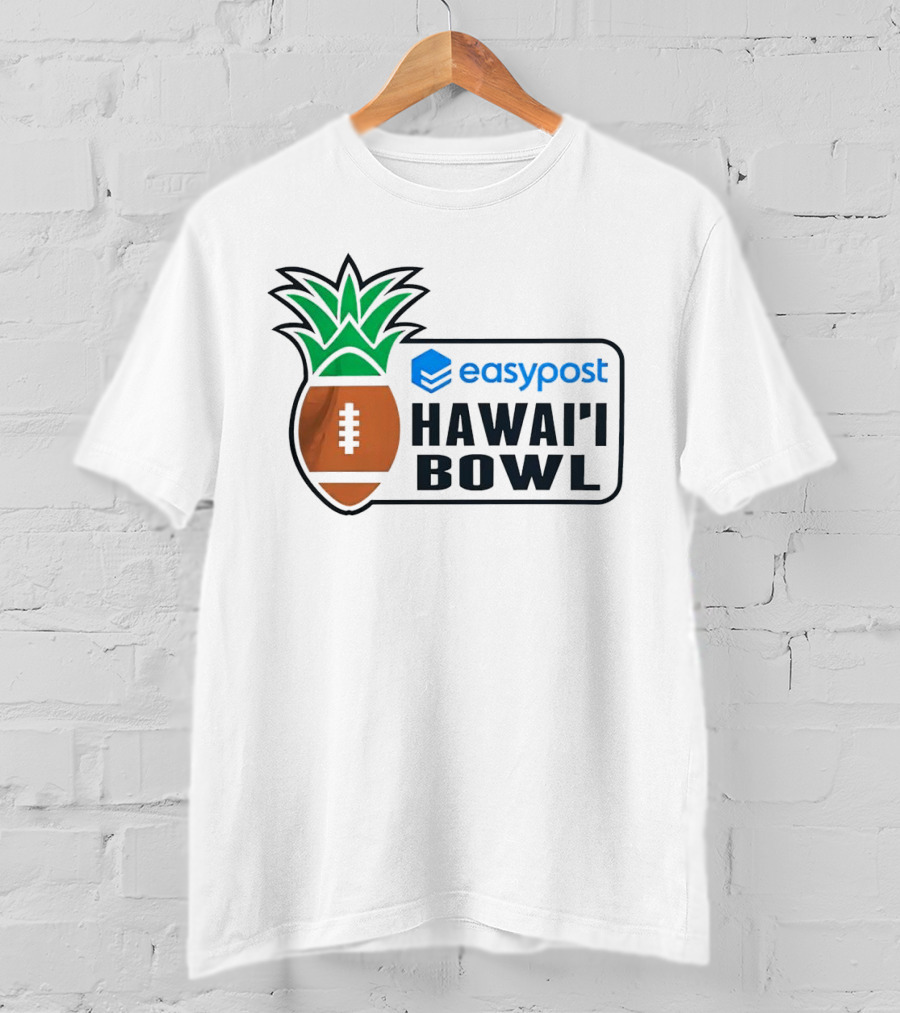 Easypost Hawai’i Bowl Pineapple Football T-Shirt