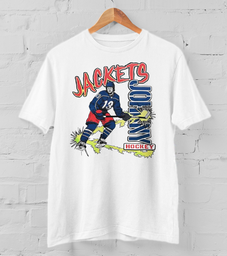 Jackets Johnny Gaudreau Hockey T-Shirt