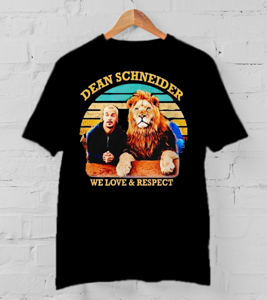 Dean Schneider We Love And Respect Lion T-Shirt
