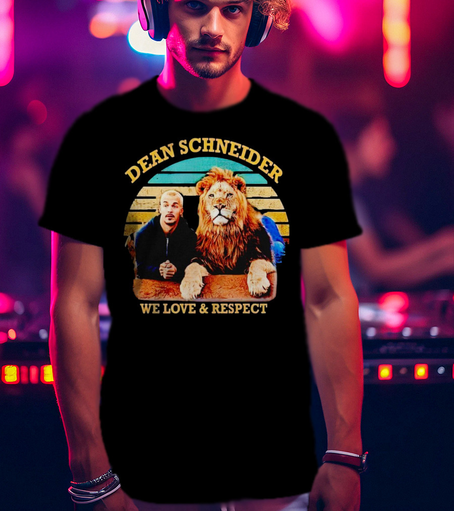 Dean Schneider We Love And Respect Lion T-Shirt