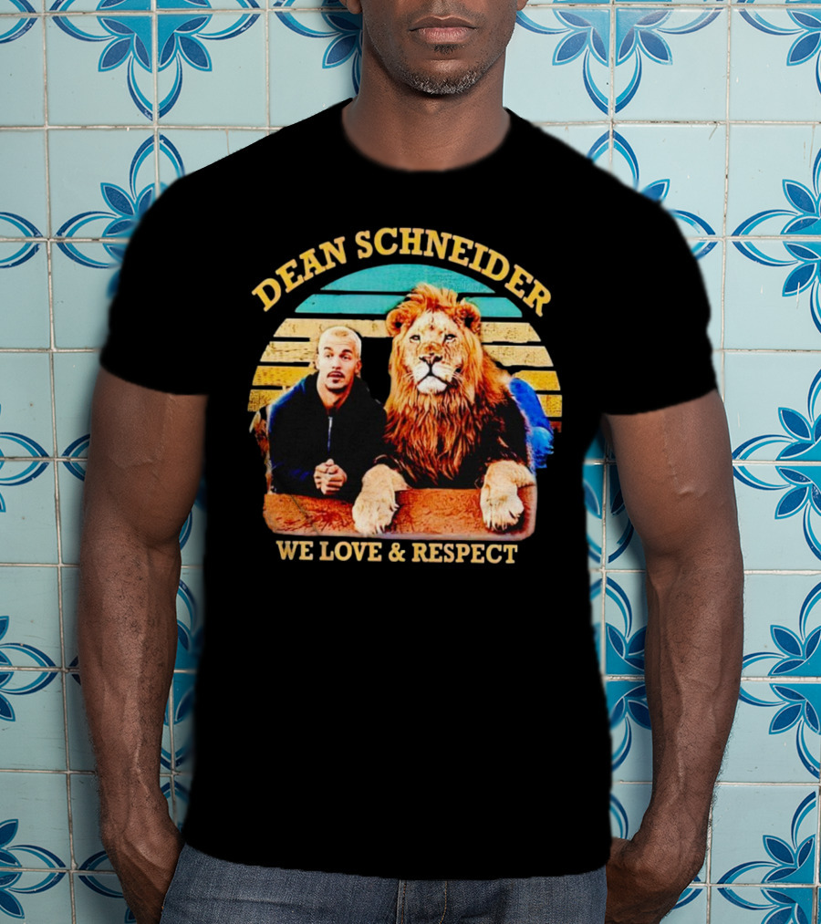 Dean Schneider We Love And Respect Lion T-Shirt