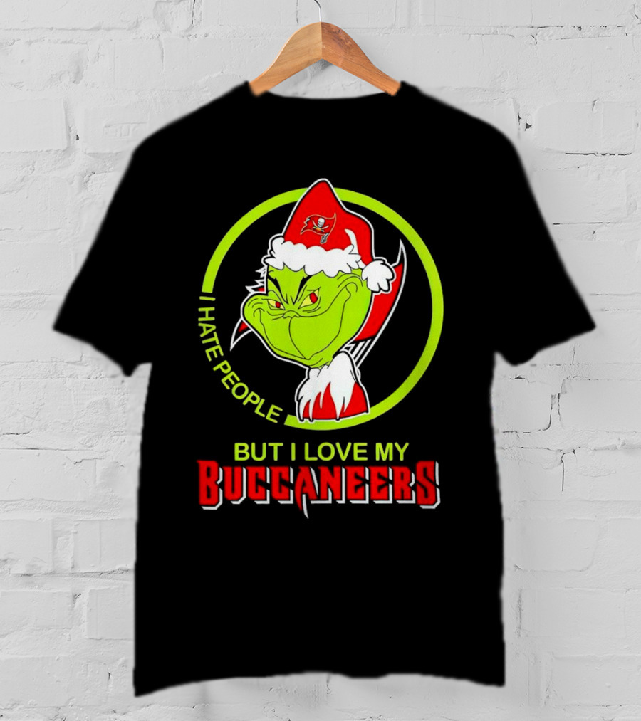 Grinch I Hate People But I Love My Buccaneers T-Shirt