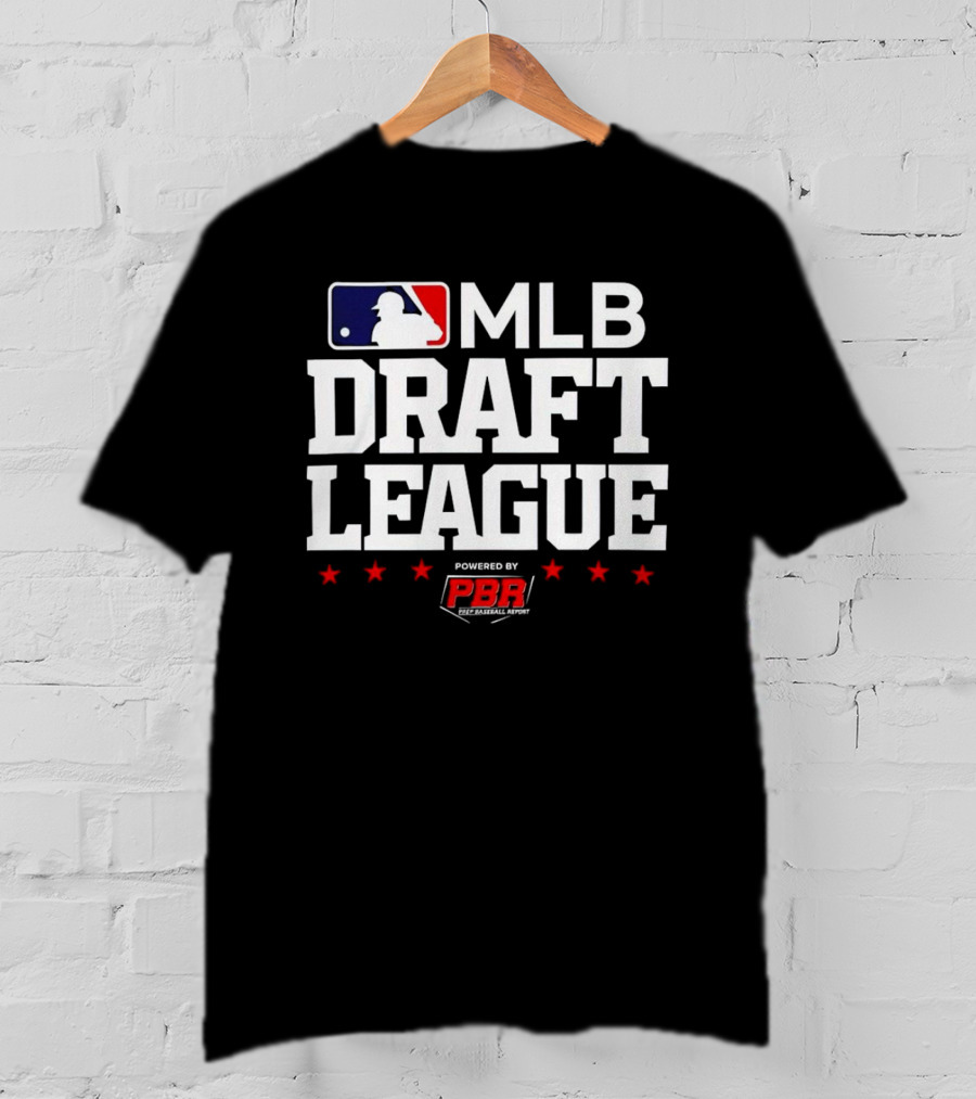 MLB Draft League Powered By Prep Baseball Report PBR T-Shirt
