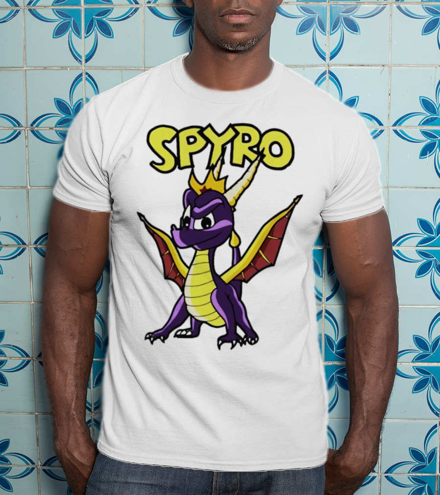 SPYRO The Dragon Hero With Crown And Wings T-Shirt