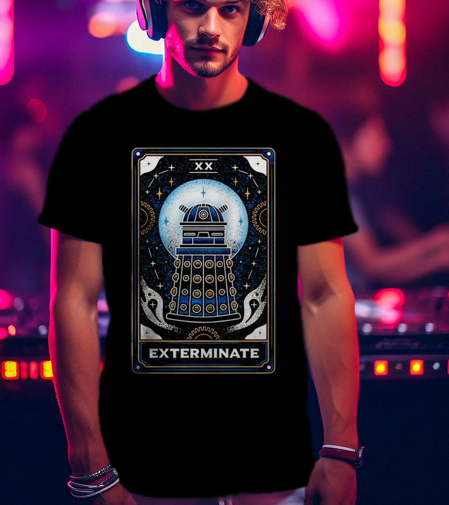 Exterminate Dalek Tarot Card Doctor Who XX T-Shirt