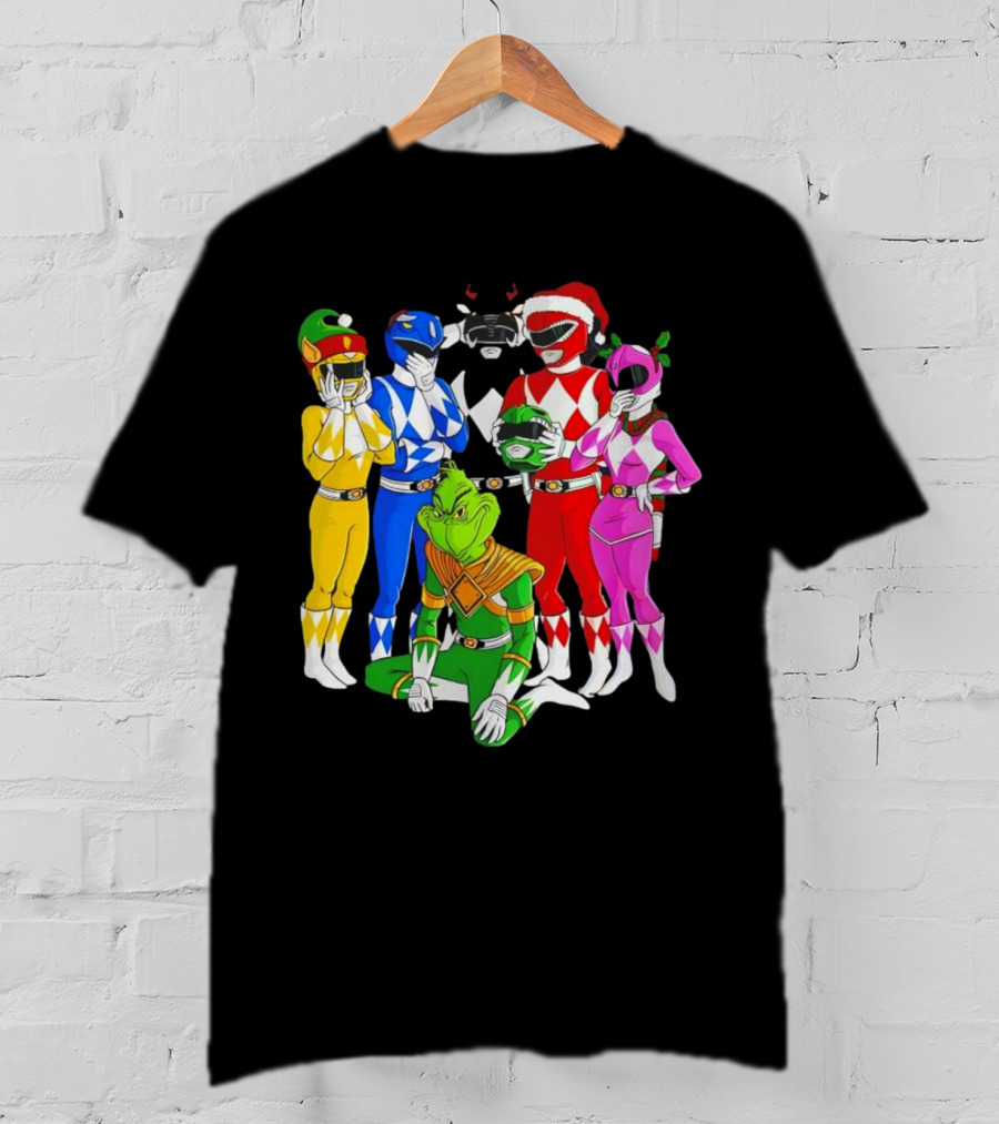 Grinch Rangers Christmas Power T-Shirt