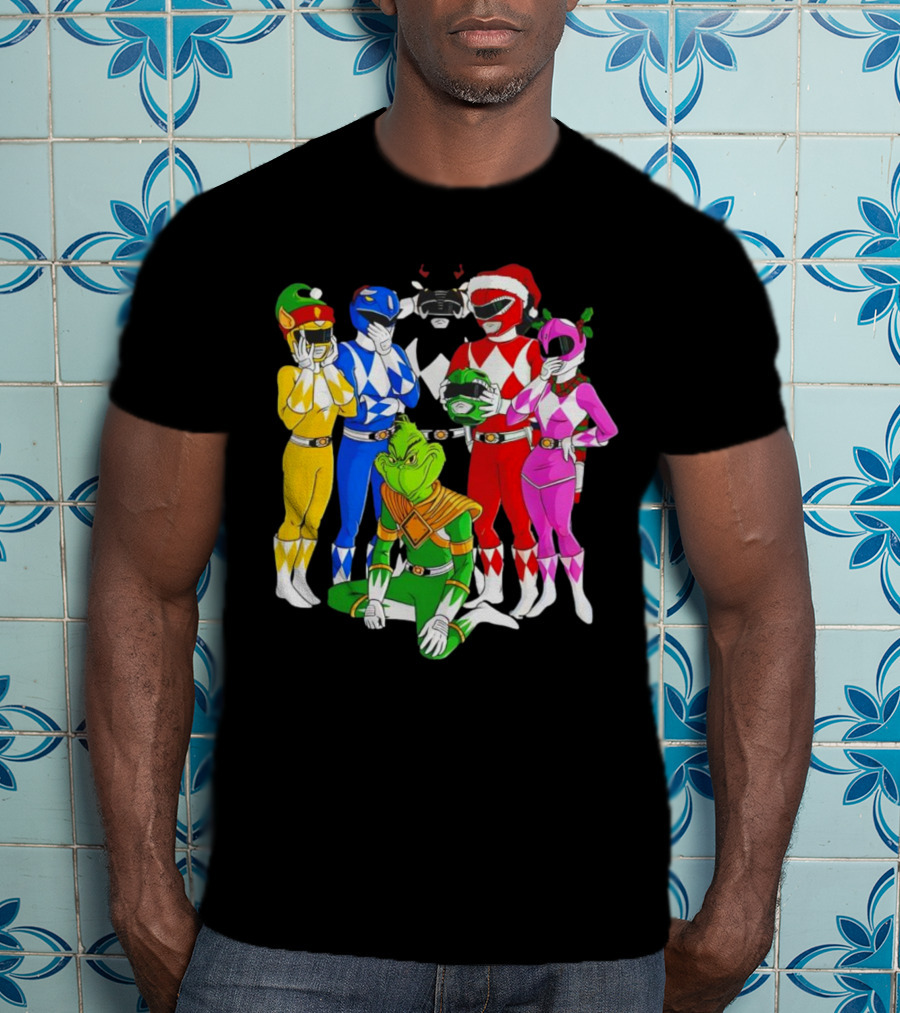 Grinch Rangers Christmas Power T-Shirt