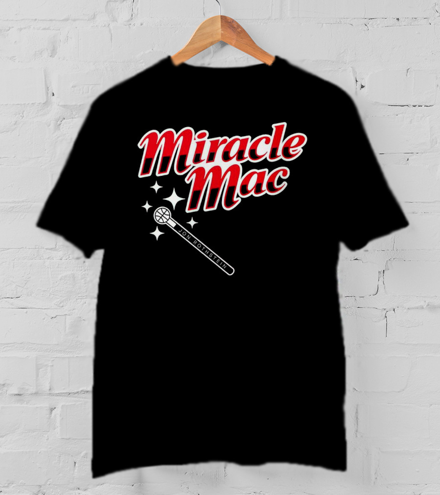 Miracle Mac Jon Rothstein Basketball Microphone Stars T-Shirt