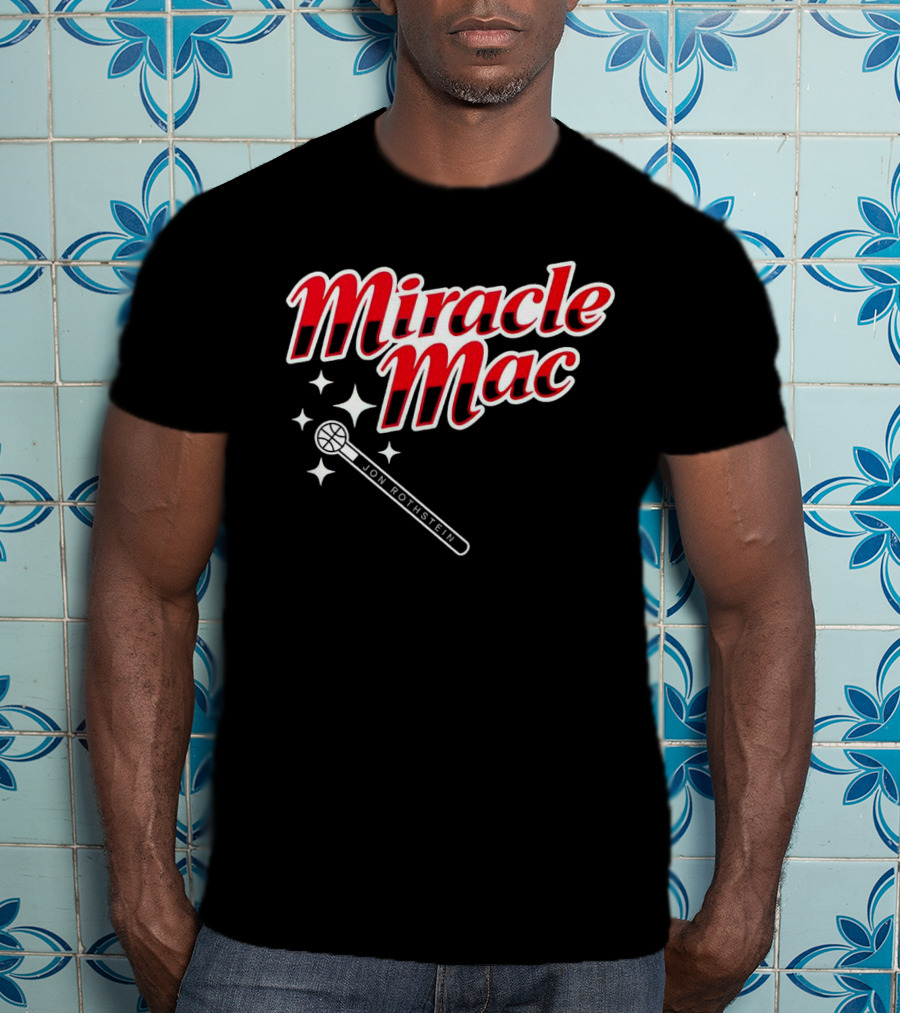 Miracle Mac Jon Rothstein Basketball Microphone Stars T-Shirt