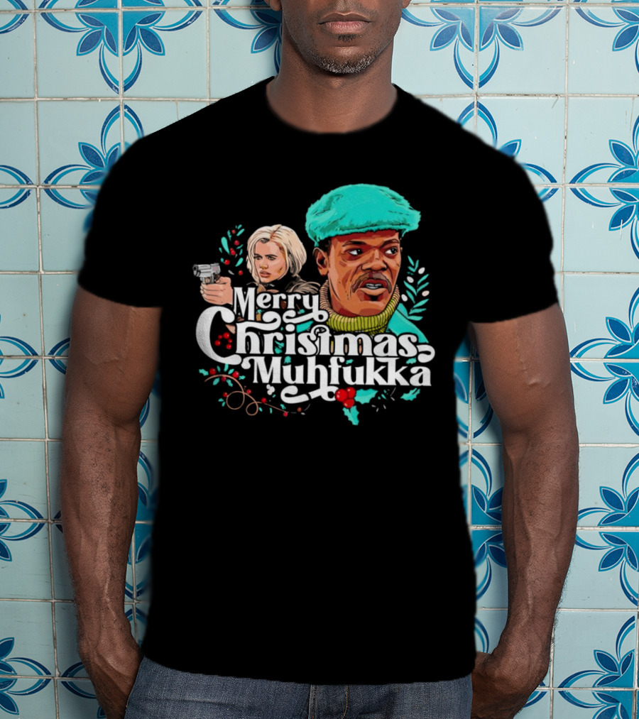 Merry Christmas Muhfukka Movie Character Holiday T-Shirt