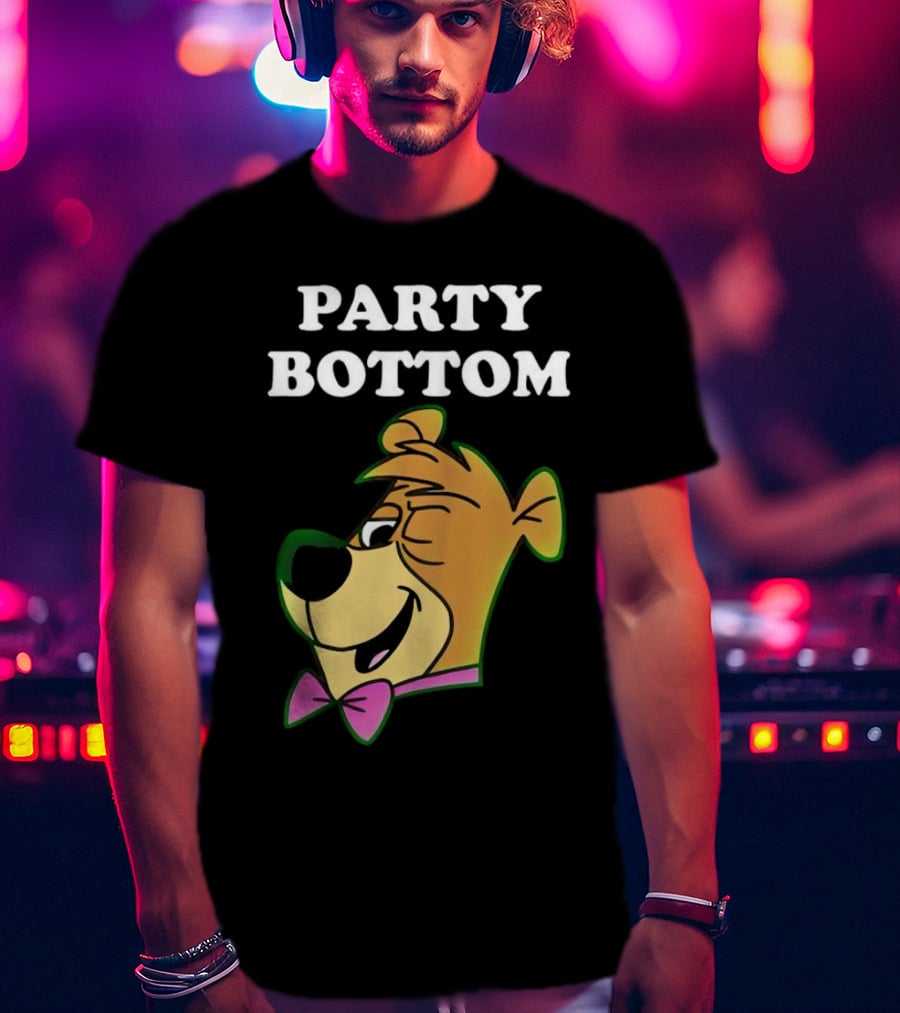 Party Bottom Yogi Bear Retro Bow Tie T-Shirt