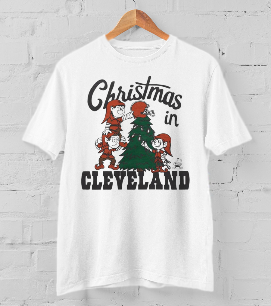 Christmas In Cleveland Browns T-Shirt