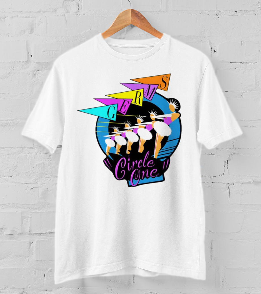 Germs Circle One Ballerina Silhouette Retro T-Shirt