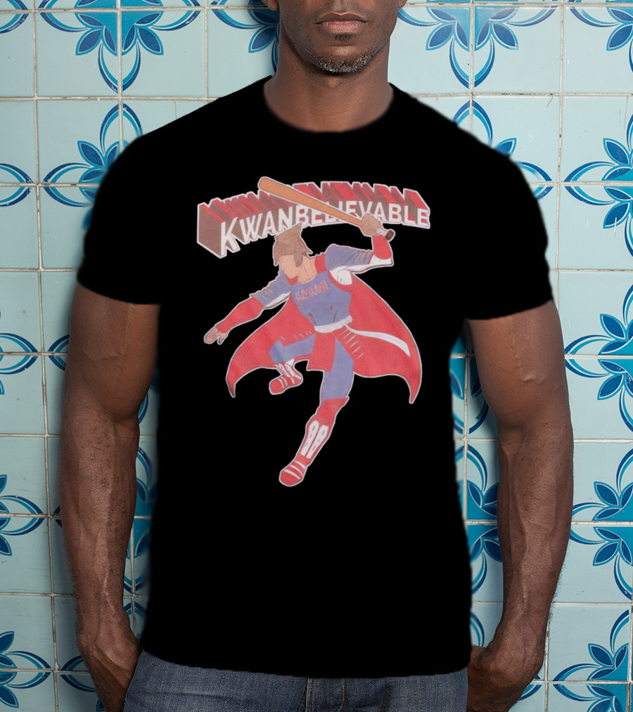 Kwanbelievable Cleveland Guardians Warrior Hero Baseball T-Shirt