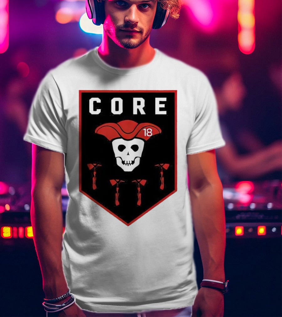 CORE Pirate Skull 18 Emblem T-Shirt