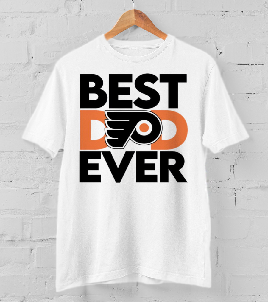 Philadelphia Flyers Logo Best Dad Ever NHL T-Shirt
