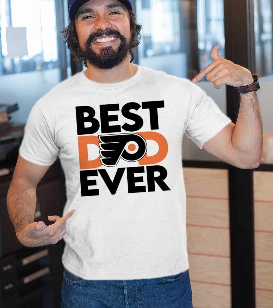 Philadelphia Flyers Logo Best Dad Ever NHL T-Shirt
