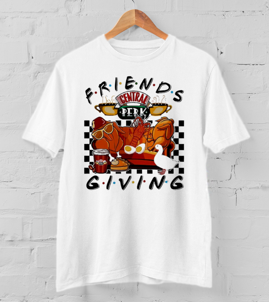 Friends Central Perk Thanksgiving Couch Scene T-Shirt