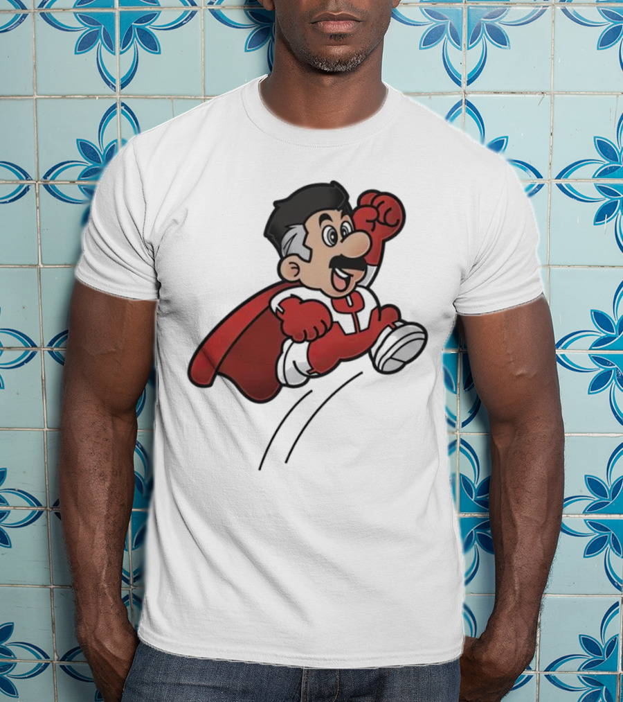 Omni Mario Superhero Jumping Manoeuver T-Shirt