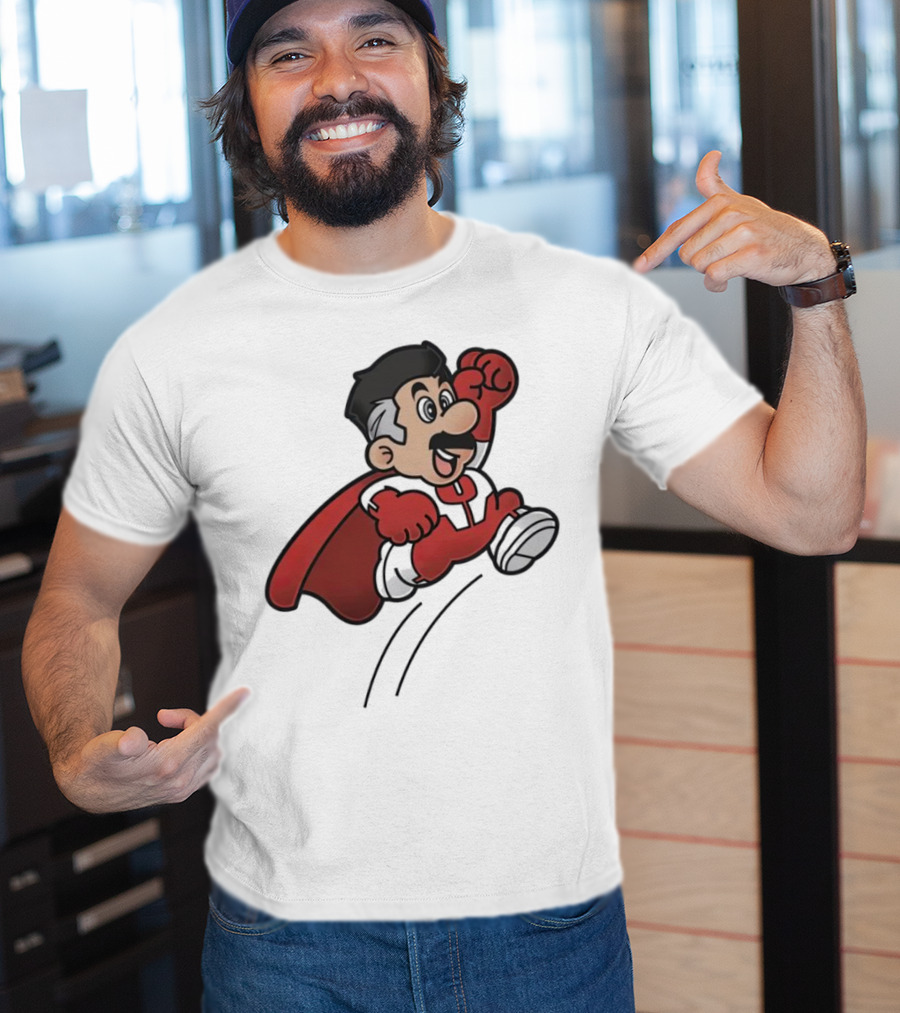 Omni Mario Superhero Jumping Manoeuver T-Shirt