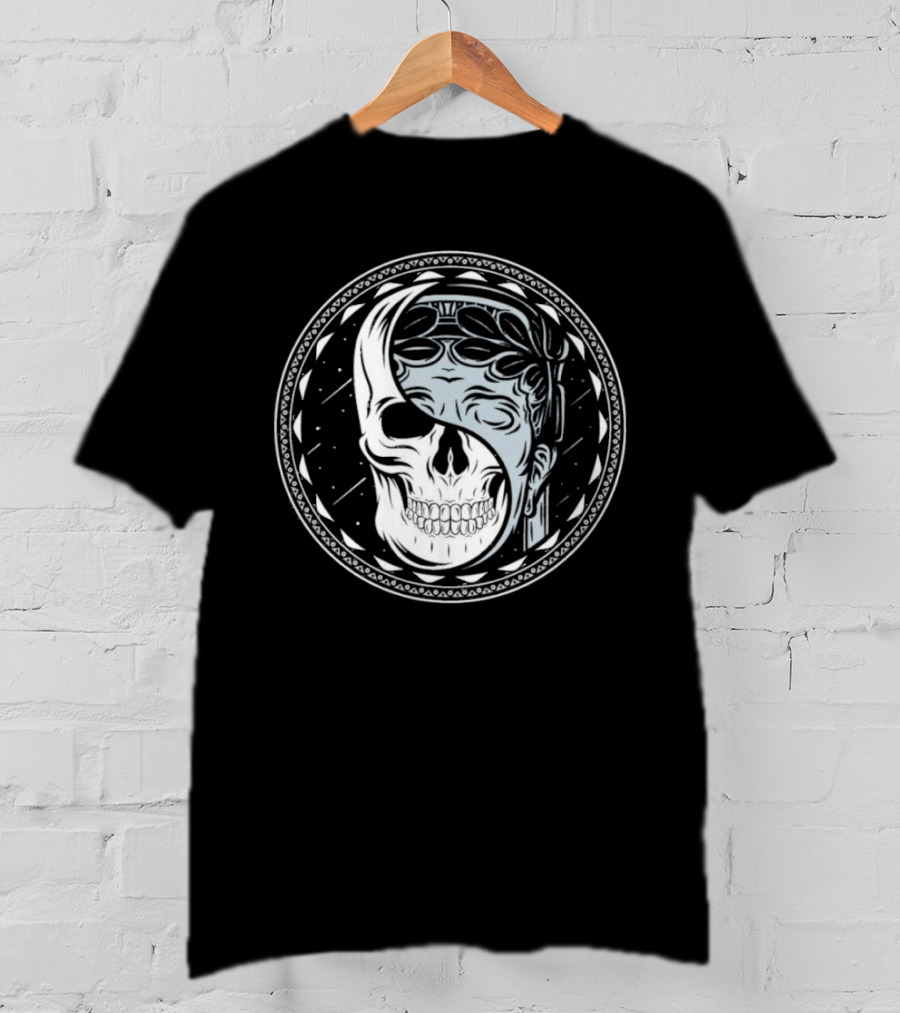 Skull Guardian Yin Yang Mask Fusion T-Shirt