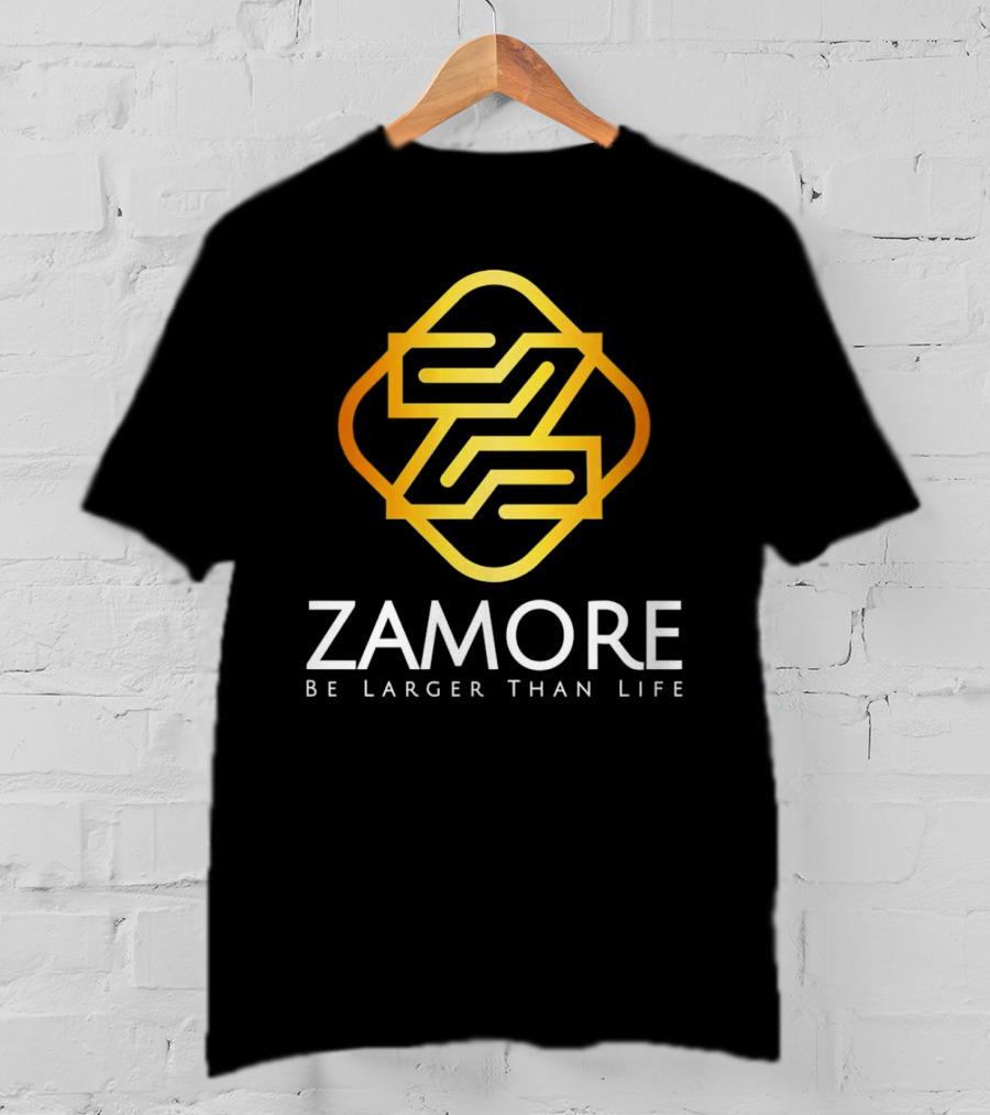 Zamore Be Larger Than Life Gold Geometric T-Shirt