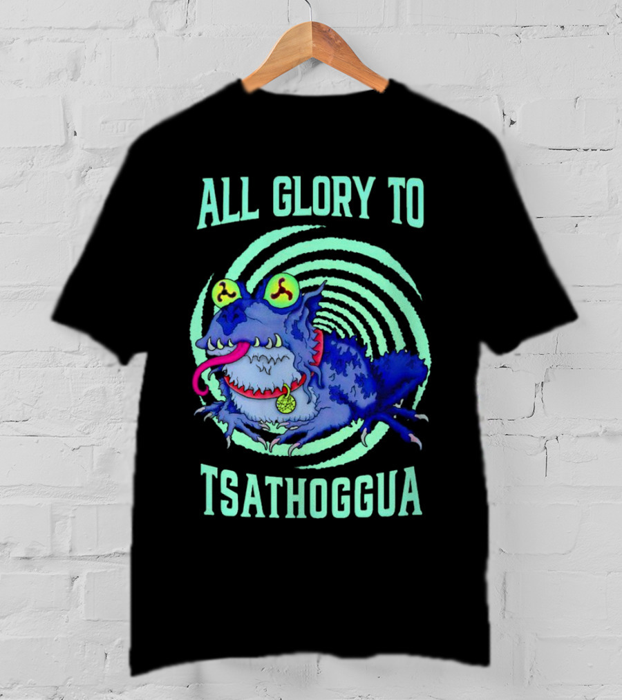 All Glory To Tsathoggua Spiral Eyed Creature T-Shirt