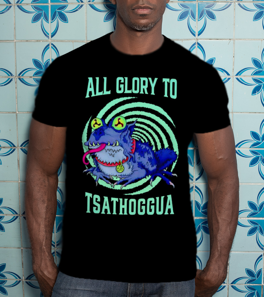 All Glory To Tsathoggua Spiral Eyed Creature T-Shirt