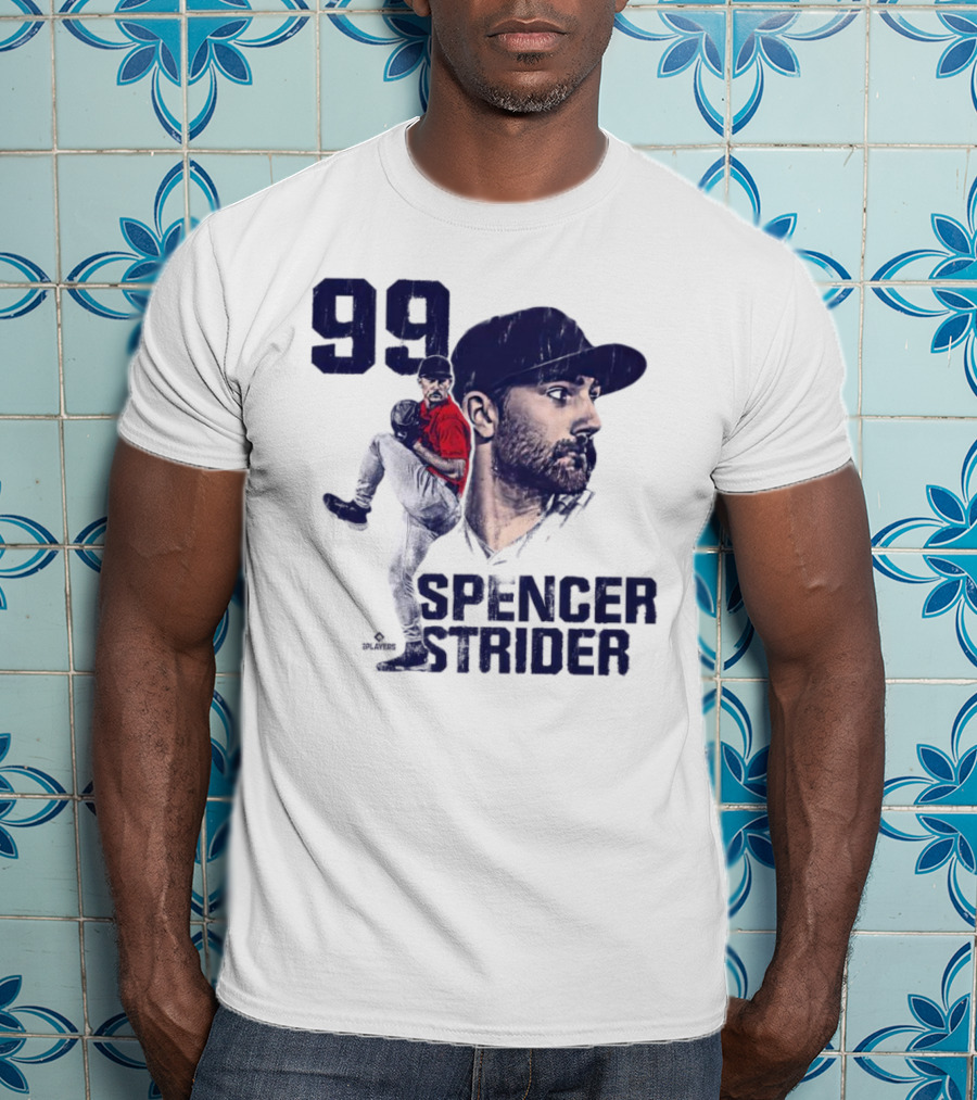 Spencer Strider 99 Atlanta Braves Vintage Players T-Shirt