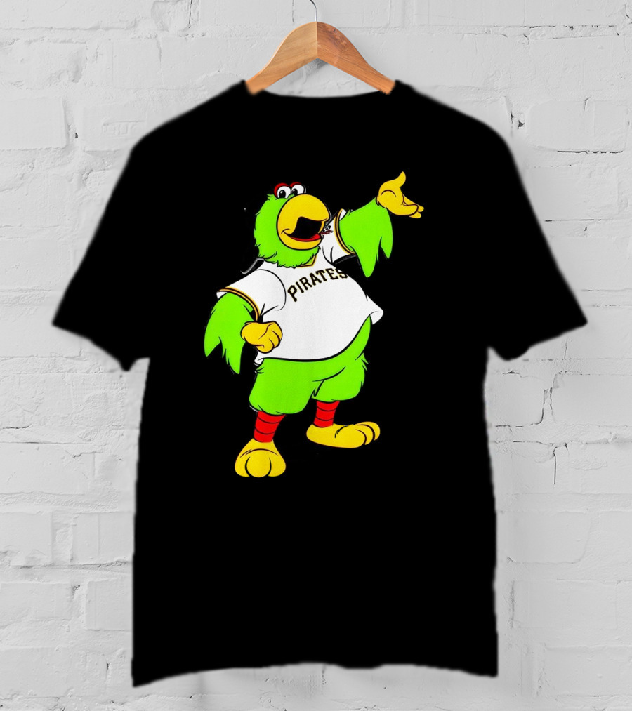 Pittsburgh Pirates Parrot Mascot Cheerful T-Shirt