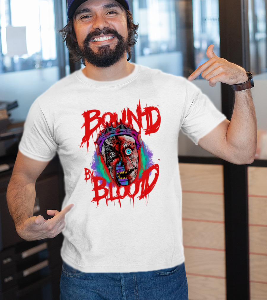 Bound By Blood Horror Mask Horror Clown T-Shirt