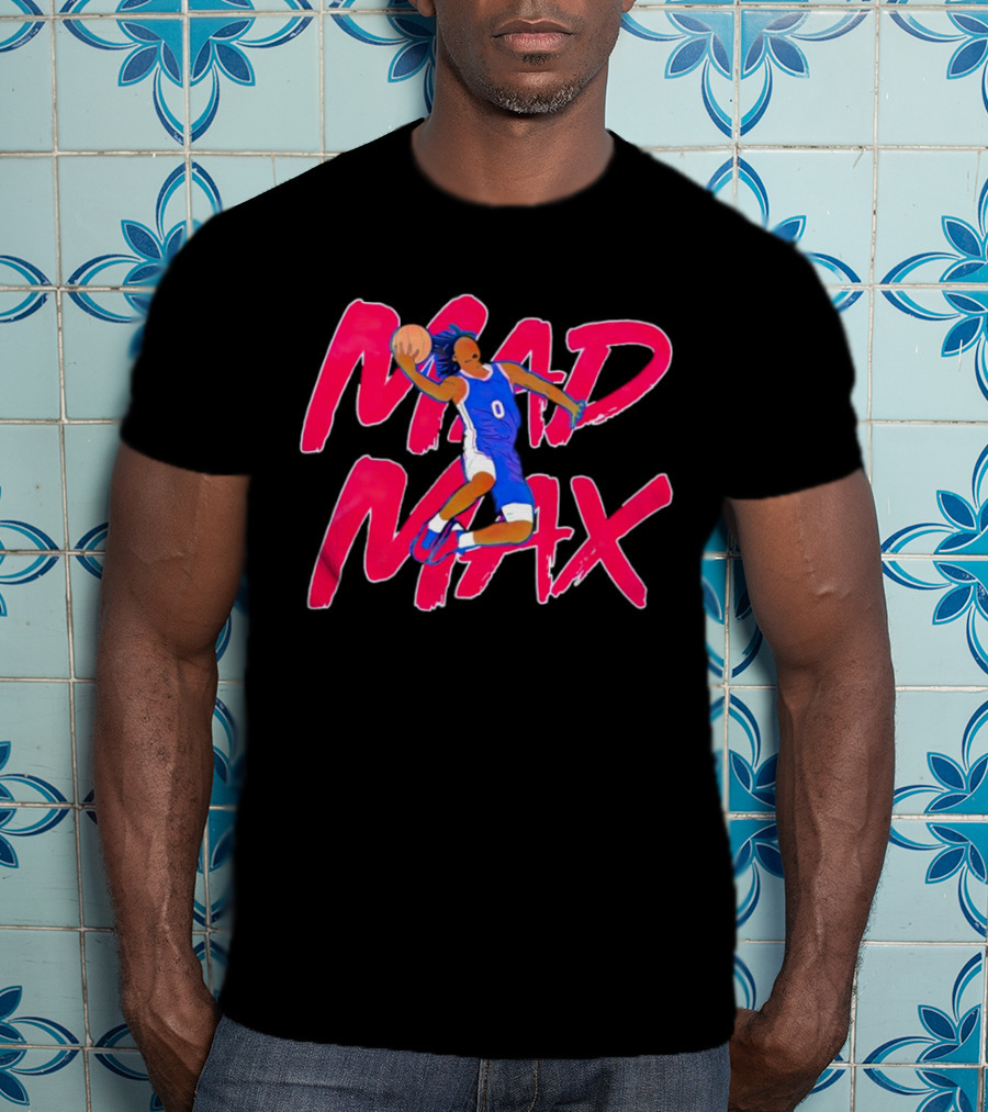 Philadelphia 76ers Tyrese Maxey Mad Max Basketball T-Shirt