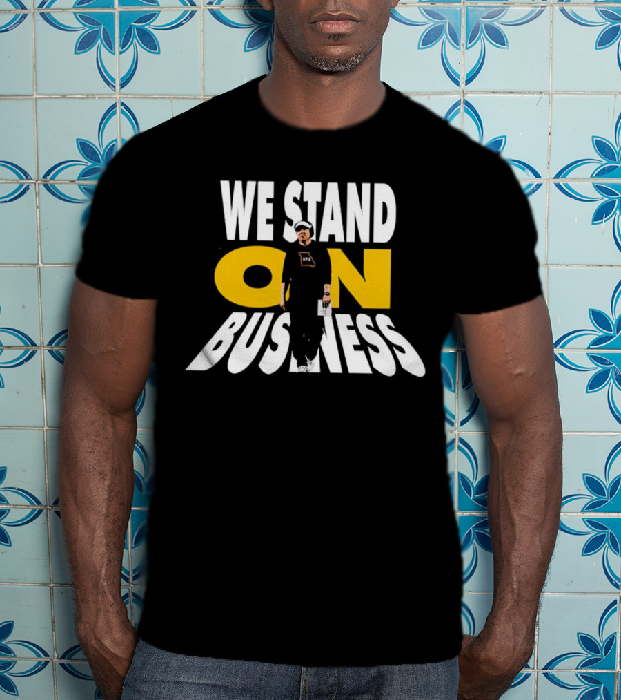 We Stand On Business 673 Brand Apparel Icon With Figure T-Shirt