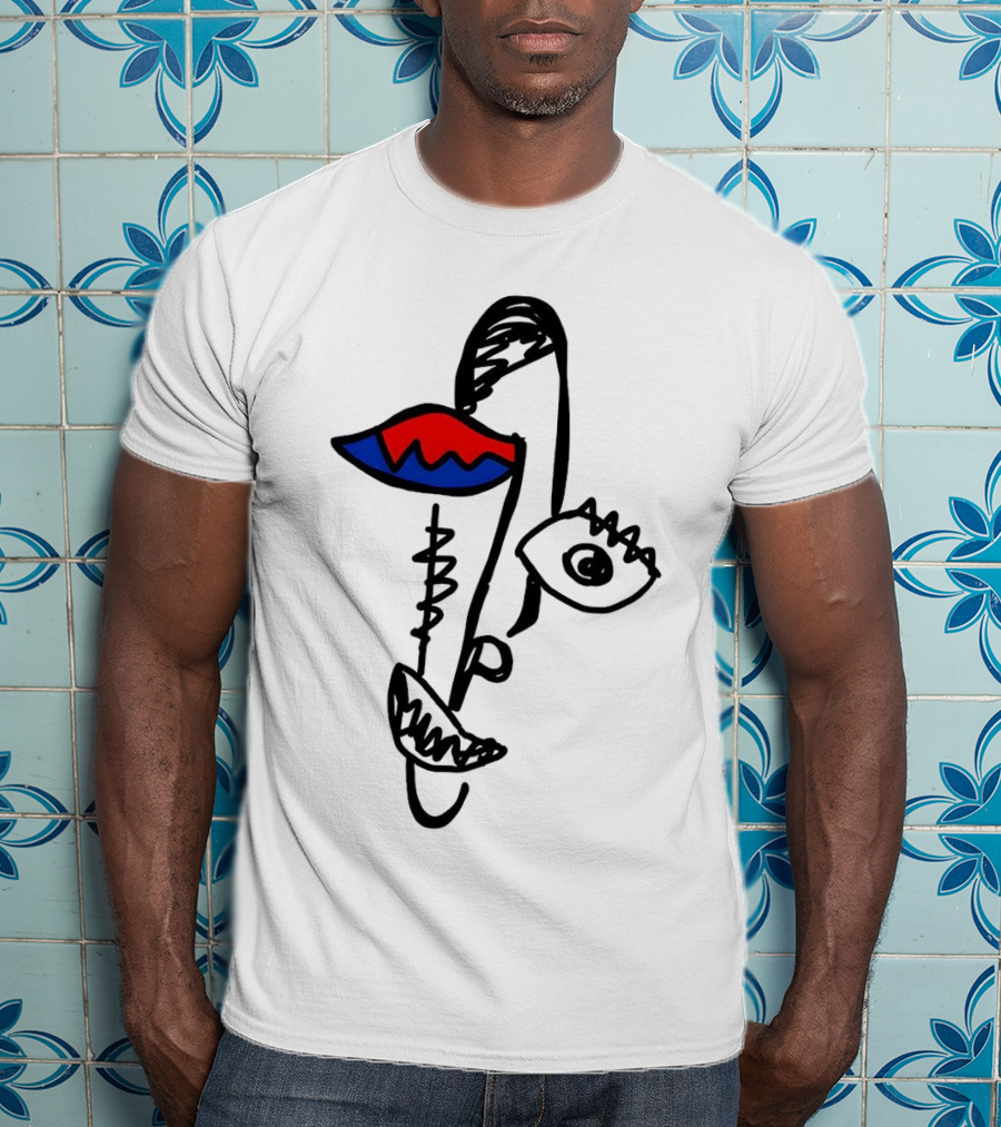 Beyond Graf’s Latest Abstract Picasso Face Disconnected Lines And Shapes T-Shirt