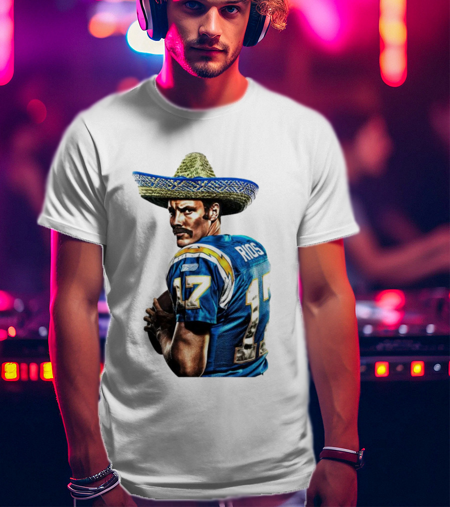 Rios 17 Los Angeles Chargers Sombrero T-Shirt
