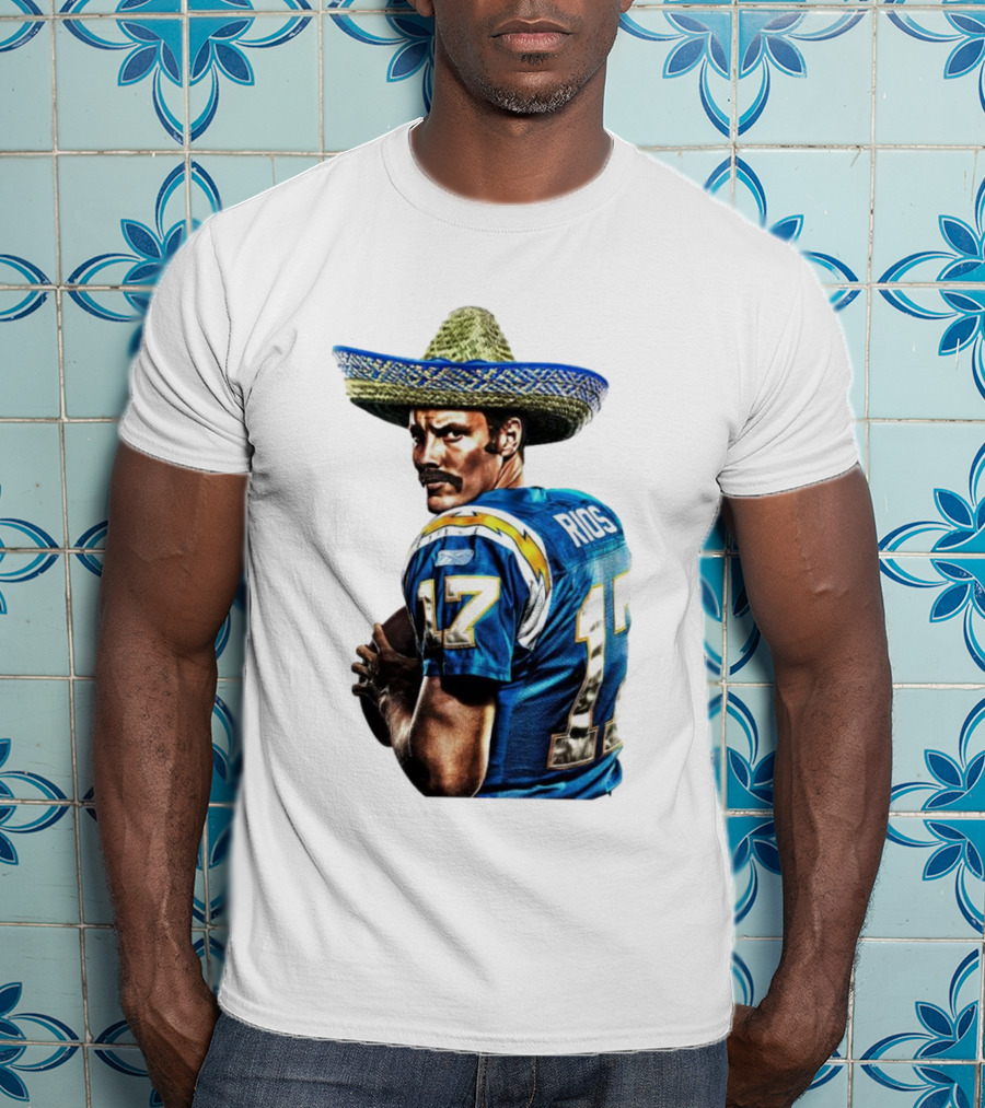 Rios 17 Los Angeles Chargers Sombrero T-Shirt