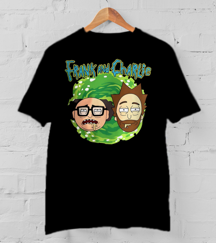 Frank And Charlie Rick And Morty Portal Faces T-Shirt