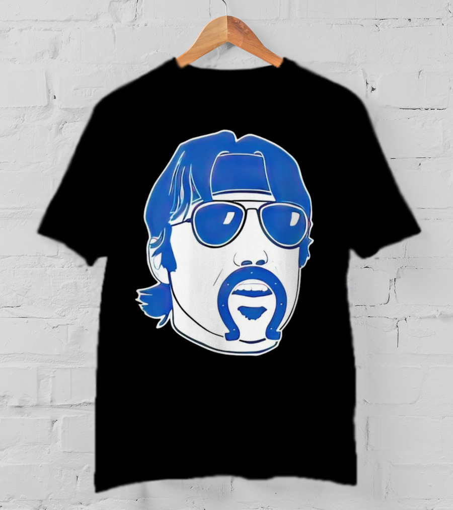 Minshew Mania Indianapolis Colts Iconic Quarterback Mustache Sunglasses T-Shirt