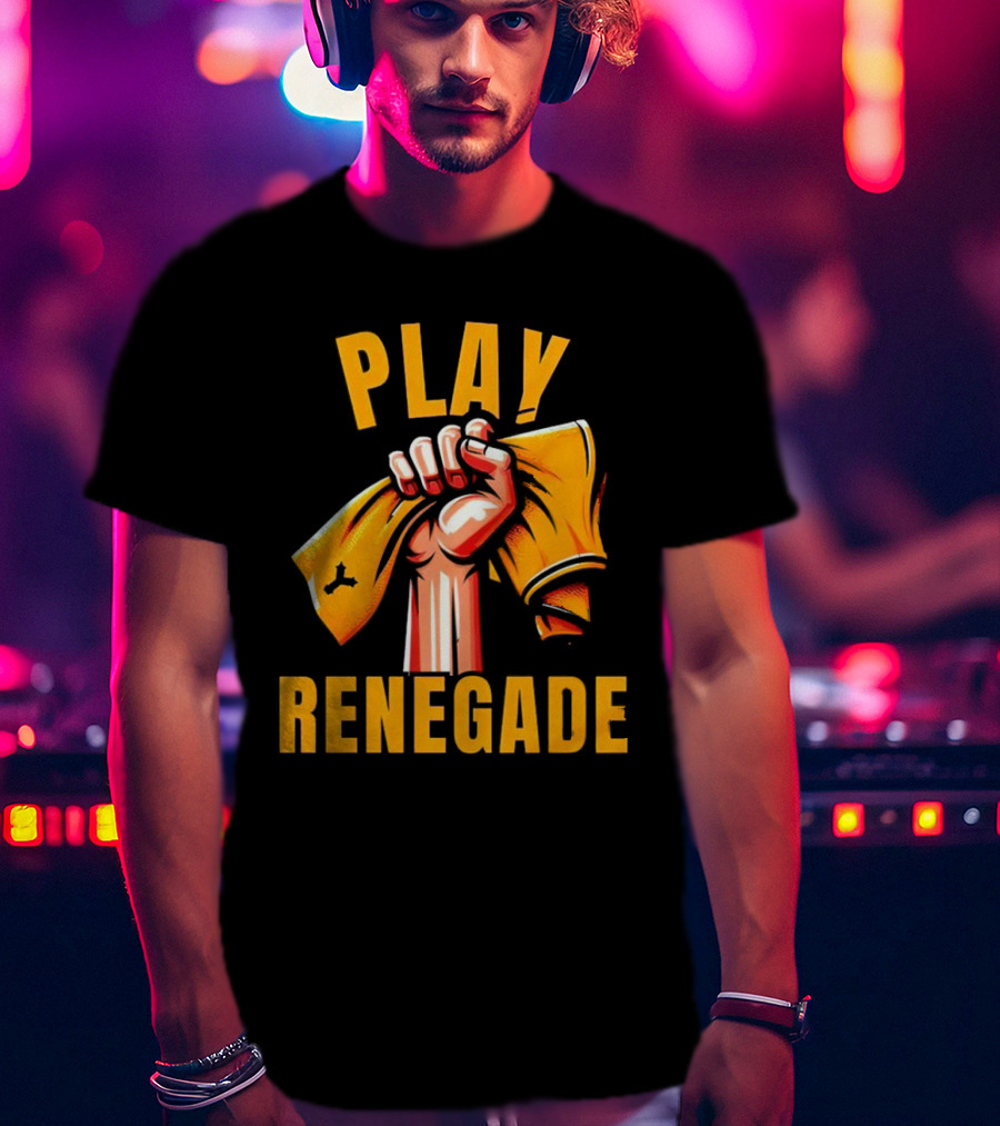 Play Renegade Hand Holding Yellow Towel T-Shirt