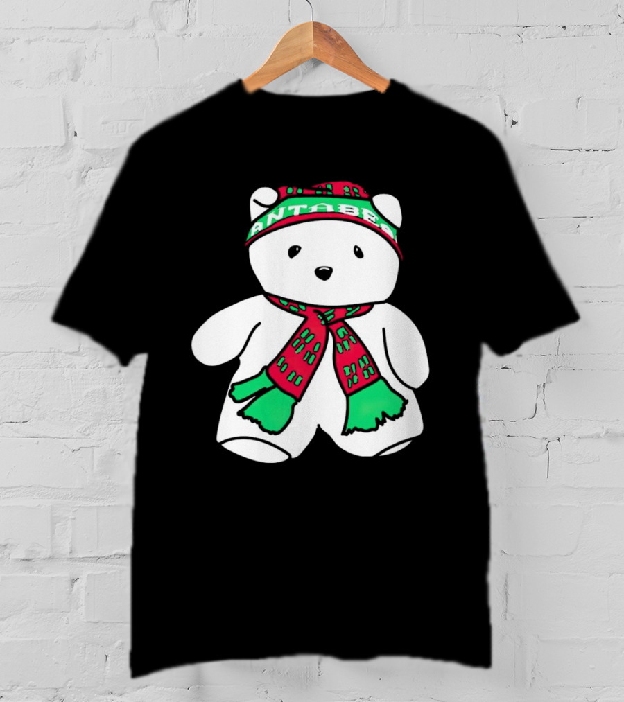 Santa Bear Minnesota Christmas Festive Holiday Teddy T-Shirt