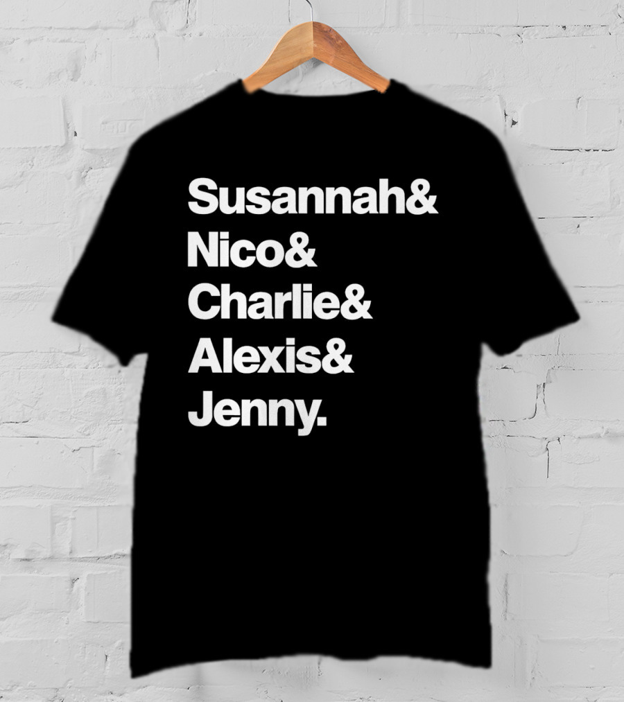Susannah Nico Charlie Alexis Jenny Ampersand Series T-Shirt