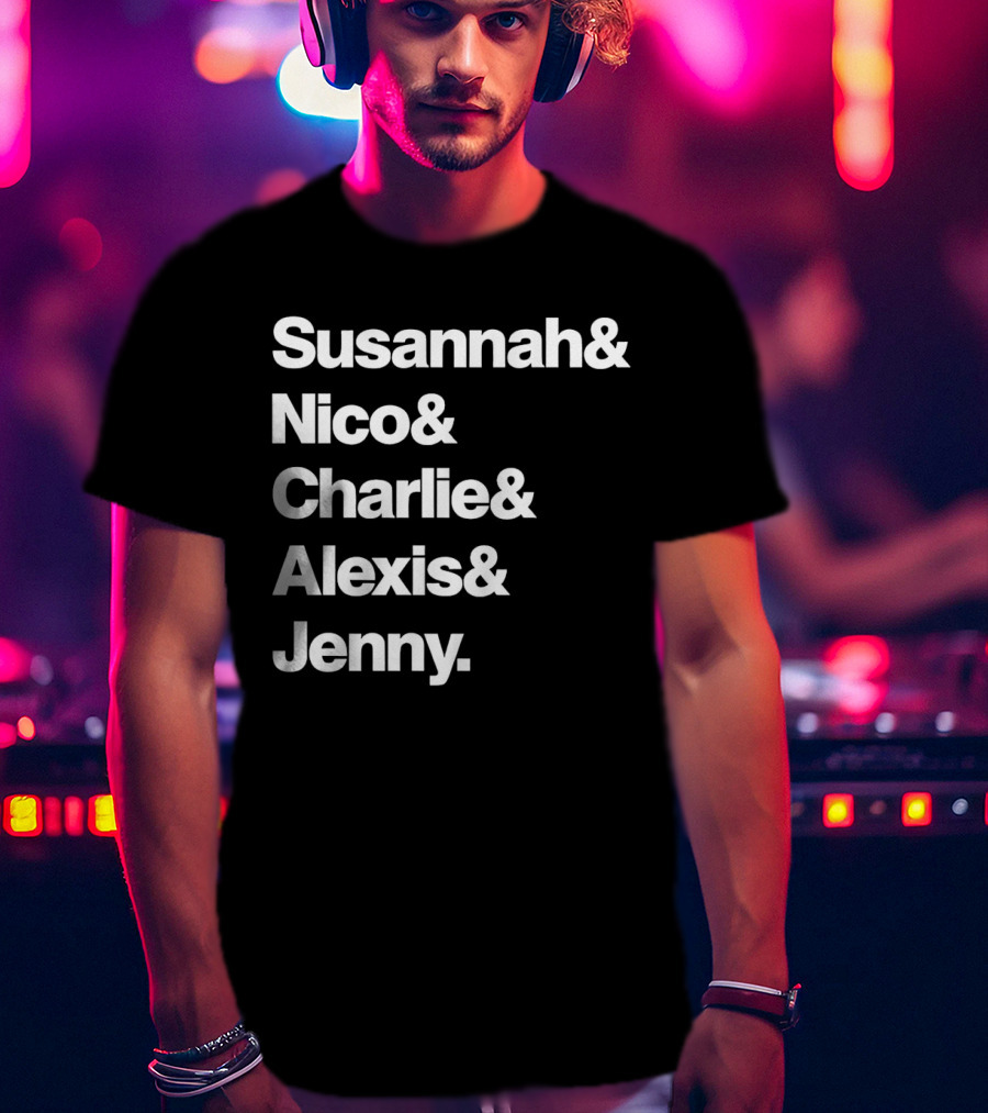 Susannah Nico Charlie Alexis Jenny Ampersand Series T-Shirt
