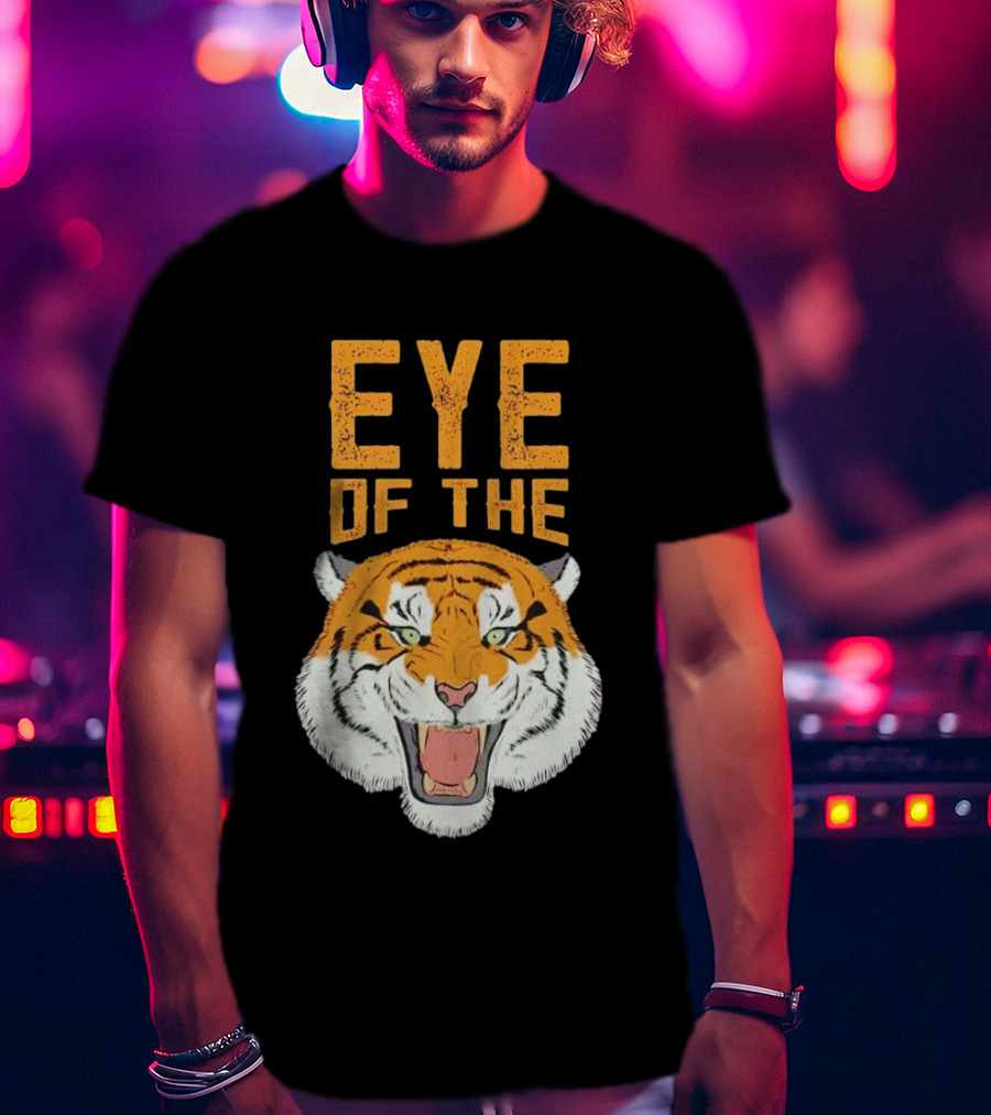 Eye Of The Tiger Fierce Roaring Tiger Face T-Shirt