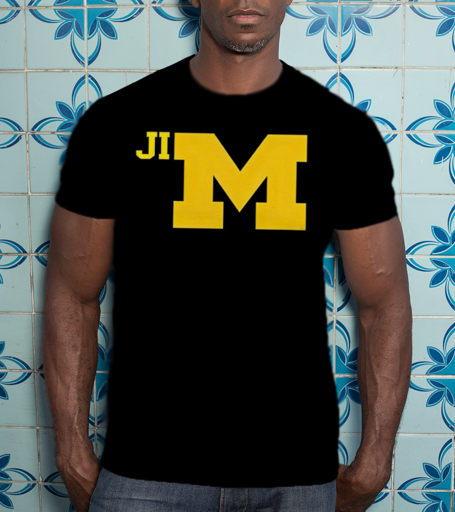 Jim Harbaugh Michigan Wolverines Big M T-Shirt