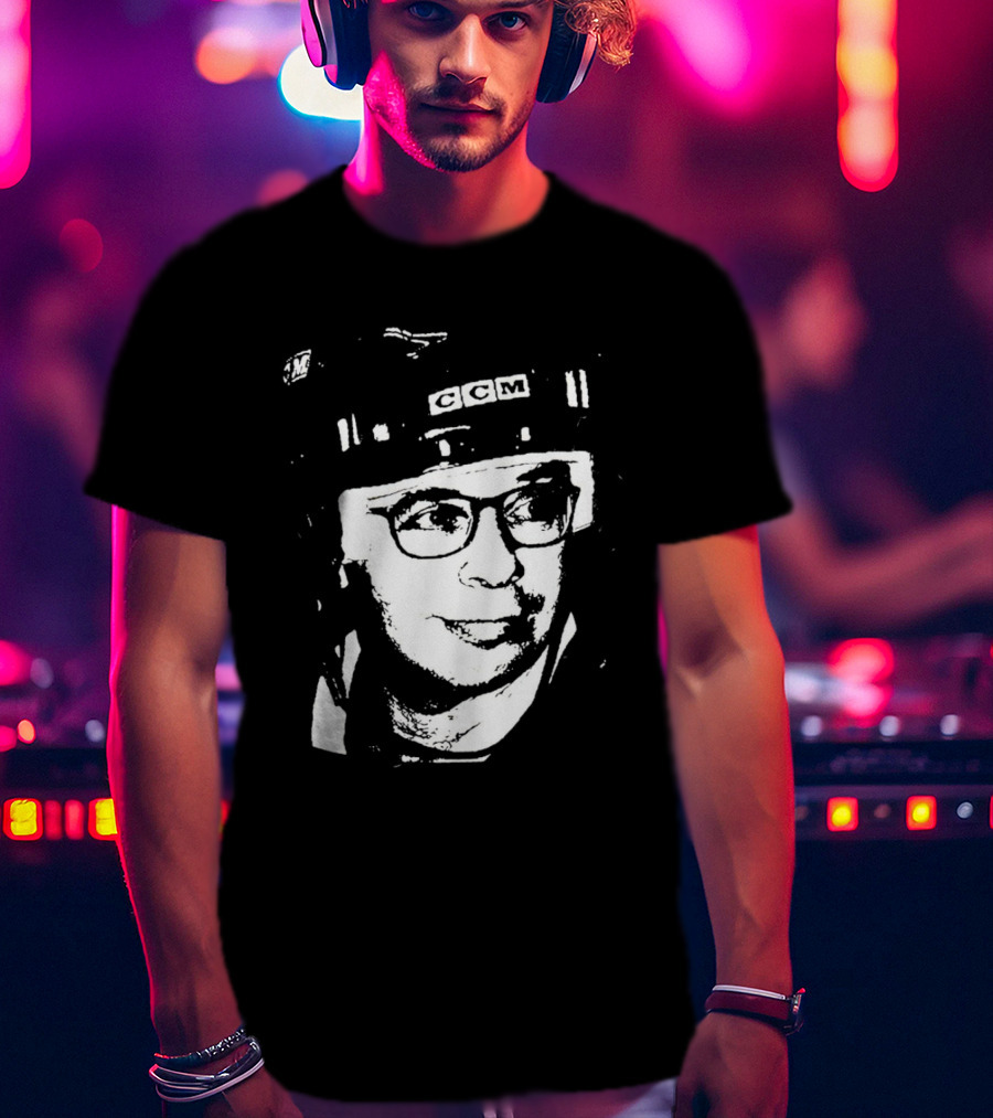 Rick Moranis CCM Hockey Helmet Iconic T-Shirt