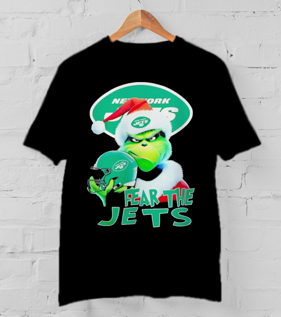 New York Jets Grinch Fear The Jets Christmas T-Shirt