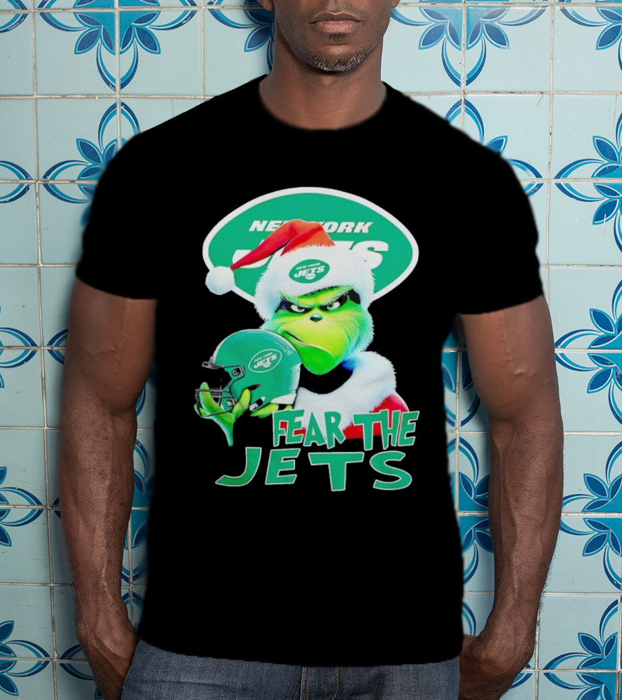 New York Jets Grinch Fear The Jets Christmas T-Shirt