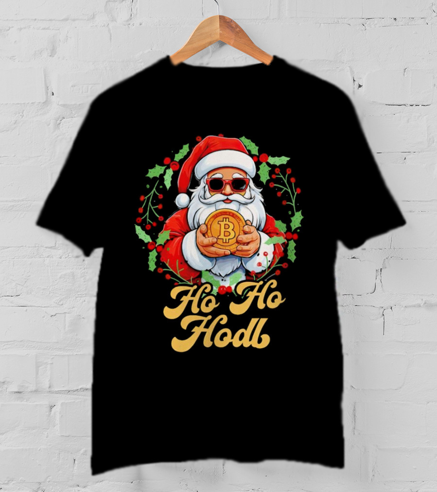 Ho Ho Hodl Santa Bitcoin Christmas T-Shirt